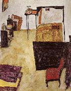Egon Schiele Schiele-s Room in Neulengbach oil painting